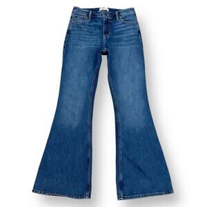 Abercrombie and Fitch The Flare Ultra High Rise Medium Wash Jeans 28/6 Regular
